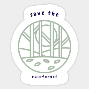 Save the Rain forest ! Sticker